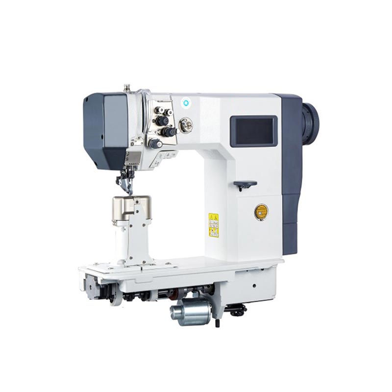 Dubbelnål Stepper Motor Post Bed Symaskin